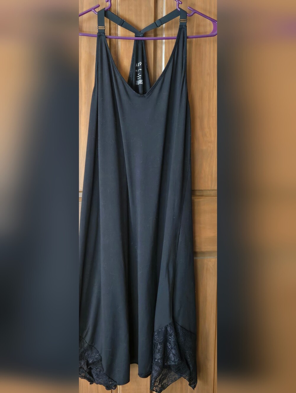 Apt. 9 Black Lace-Trim Nightgown